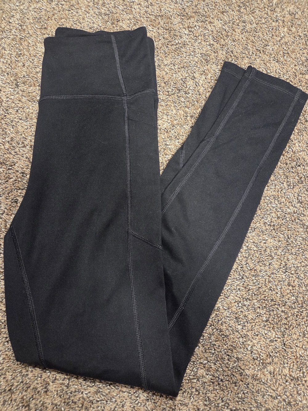 Victoria's Secret Sz SMALL EUC Black High-Waist Active Leggings